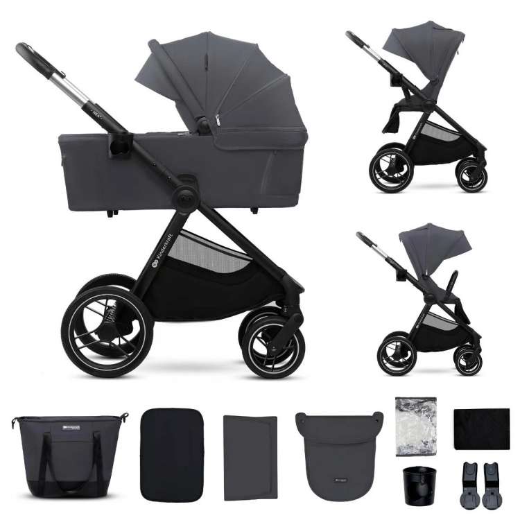 KINDERKRAFT KOLICA ZA BEBE 2U1 NEA 2 DEEP GREY